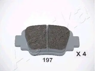 Гальмівні колодки, дискове гальмо (набір) ASHIKA 5101197