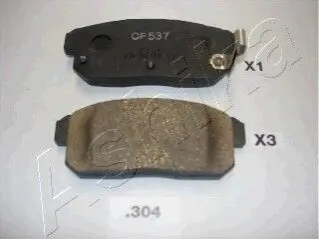 Колодки гальмівні (задні) Mazda RX-8 03-12/Suzuki Ignis 00-05/Chevrolet Cruze 00-08 ASHIKA 5103304