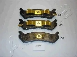 Гальмівні колодки, дискове гальмо.) ASHIKA 5103399