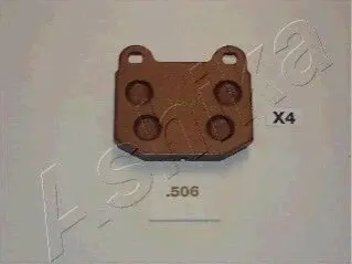 Гальмівні колодки, дискове гальмо (набір) ASHIKA 5105506