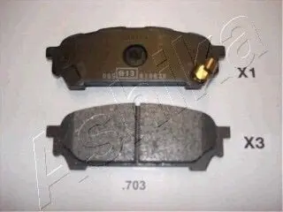 Колодки гальмівні (задні) Subaru Impreza 99-/Forester 02-12/Saab 9-2X 04-06 ASHIKA 5107703