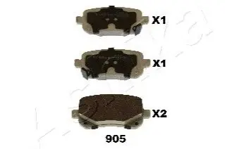 Колодки гальмівні (задні) Chrysler Grand Voyager 07-/Dodge Journey 08 ASHIKA 5109905