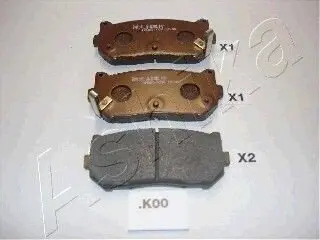 Колодки тормозные дисковые задние KIA CARENS, SHUMA (выр-во) ASHIKA 51-0K-K00