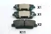 Колодки гальмівні (задні) Hyundai Santa Fe II 06-/Kia Sorento II 09 ASHIKA (510KK11) зображення 1