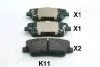 Колодки гальмівні (задні) Hyundai Santa Fe II 06-/Kia Sorento II 09 ASHIKA (510KK11) зображення 2