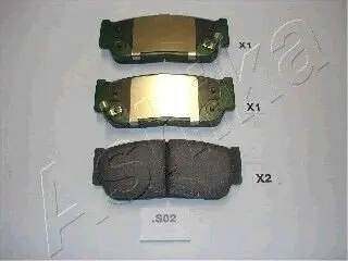 Колодки тормозные задние дисковые KIA SORENTO, SSANGYONG (выр-во) ASHIKA 510SS02