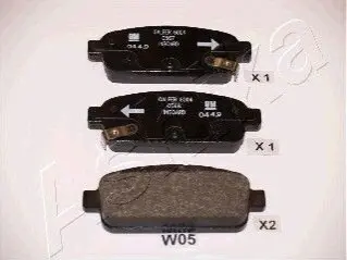 Колодки гальмівні (задні) Opel Astra J 09 - R16 (Ate - Teves) ASHIKA 510WW05