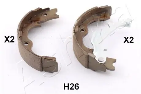 Колодки ручного гальма HYUNDAI IX35 10- (190x40mm) ASHIKA 55-0H-H26