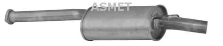 Глушитель системы выпуска (средний) ASMET 01010