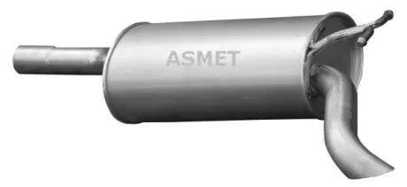 Глушник вихлопної системи задній MERCEDES E (W210) 2.0-2.5D 06.95-03.02 ASMET 01030