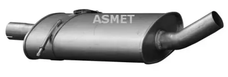 Глушник вихлопної системи середній MERCEDES A (W169) 2.0D 09.04-06.12 ASMET 01059