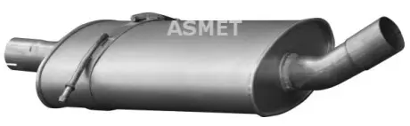 Глушник вихлопної системи задній MERCEDES A (W169) 2.0D 09.04-06.12 ASMET 01061