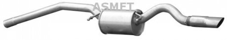 Глушитель выхлопных газов (конечный) ASMET 01066