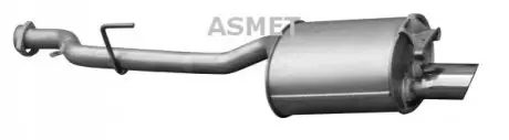 Глушник вихлопної системи задній MERCEDES SLK (R170) 2.0/2.3 09.96-03.00 ASMET 01072
