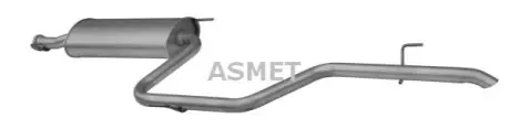 Задний. глушитель, выпускная сист. ASMET 02035