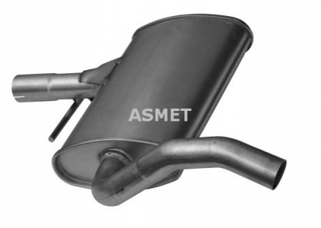 Глушитель системы выпуска (средний) ASMET 03037