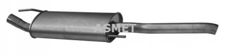 Глушник вихлопних газів (кінцевий) ASMET 03047 (фото 1)