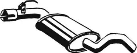 Глушник вихлопної системи середній VW GOLF III 1.8 07.93-04.99 ASMET 03048