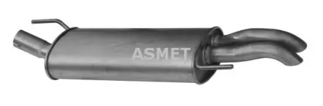 Глушник вихлопної системи задній VW GOLF III, GOLF IV 1.6/1.9D/2.0 11.91-06.02 ASMET 03052