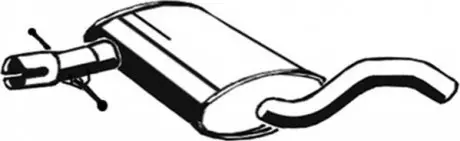 Глушник вихлопної системи середній VW GOLF III 1.6/1.9D/2.0 07.93-04.99 ASMET 03053