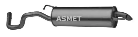 Глушник вихлопної системи задній SEAT LEON VW GOLF IV, NEW BEETLE 1.4 10.97-09.10 ASMET 03071