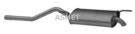 Глушитель выхлопных газов (конечный) ASMET 03074