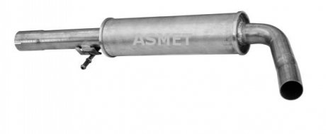 Глушитель системы выпуска (средний) - (1J0253209B) ASMET 03076