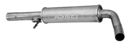 Глушитель системы выпуска (средний) ASMET 03076