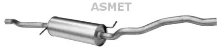Передний глушитель, выпускная сист ASMET 03098