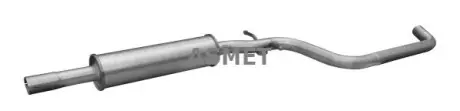Глушник вихлопної системи середній VW GOLF PLUS V, GOLF V, GOLF VI 1.4 10.03-12.13 ASMET 03114