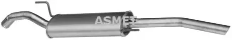 Глушник вихлопної системи задній VW PASSAT B3/B4 1.6D-2.0 02.88-05.97 ASMET 04034