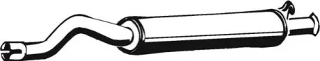 Глушник вихлопної системи середній AUDI 80 B4 1.6/1.9D/2.0 09.91-01.96 ASMET 04054