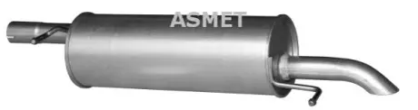 Глушник вихлопної системи задній VW PASSAT B5, PASSAT B5.5 1.6 10.96-05.05 ASMET 04083