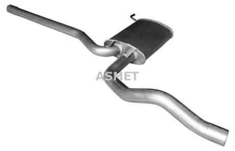 Глушник передній SKODA SUPERB I VW PASSAT B5, PASSAT B5.5 1.8-2.0D 10.96-03.08 ASMET 04092