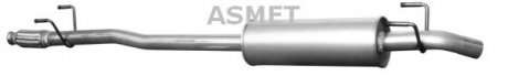 Глушитель системы выпуска, задний ASMET 04102