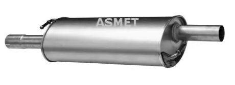 Глушник вихлопної системи середній VW MULTIVAN T5, TRANSPORTER T5 1.9D 04.03-11.09 ASMET 04108