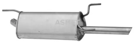 Глушник вихлопної системи задній OPEL VECTRA B 1.6 10.95-07.03 ASMET 05107