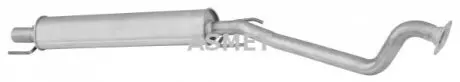 Глушник вихлопної системи середній OPEL ASTRA G 2.0D 02.98-01.05 ASMET 05118