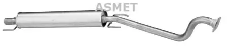 Глушник передній OPEL ASTRA G 1.6/1.8/2.0 02.98-10.05 ASMET 05158