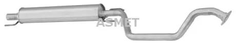 Глушник передній OPEL ZAFIRA A 1.6/1.8 04.99-06.05 ASMET 05159