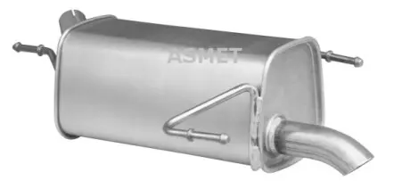 Глушник вихлопної системи задній OPEL CORSA C 1.3D/1.7D 09.00-12.09 ASMET 05171