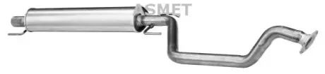 Глушник вихлопної системи задній OPEL ZAFIRA A 2.0D 07.99-06.05 ASMET 05174