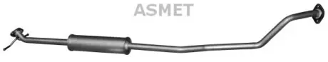 Глушник вихлопної системи середній OPEL AGILA B SUZUKI SPLASH 1.0 01.08 ASMET 05196