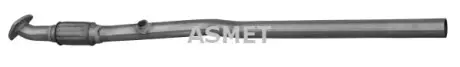 Вихлопна труба передн OPEL ASTRA G, ASTRA G CLASSIC, ASTRA H, ASTRA H GTC 1.2/1.4/1.4LPG 09.00-10.10 ASMET 05216