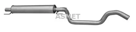 Глушник вихлопної системи середній OPEL ZAFIRA A, ZAFIRA B 1.9D/2.0D/2.2D 09.00-04.15 ASMET 05233