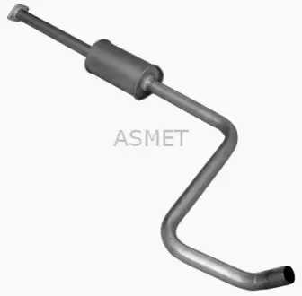 Глушник вихлопної системи середній OPEL ASTRA J, ASTRA J GTC 1.4 12.09-10.15 ASMET 05236