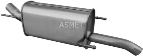 Глушник вихлопної системи задній OPEL ZAFIRA A 2.0D/2.2D 07.99-06.05 ASMET 05277