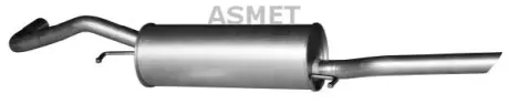 Глушник вихлопної системи задній AUDI A4 B5 1.6 11.94-09.01 ASMET 06018