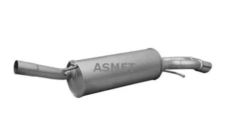 Глушник вихлопної системи задній AUDI A6 C5 1.8/2.4/2.5D 01.97-01.05 ASMET 06023