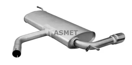 Глушник вихлопної системи задній AUDI A3 SEAT LEON 1.2/1.4/1.6 05.03-12.12 ASMET 06025